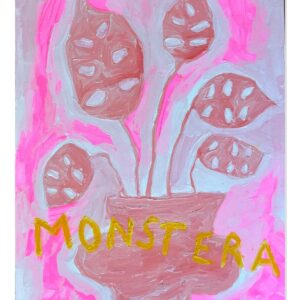 Monstera in Pink