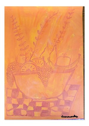 Golden Fruit Bowl