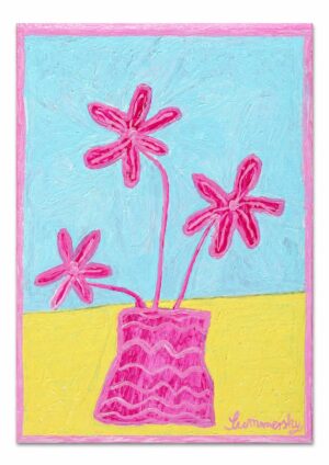 Three Pink Flowers