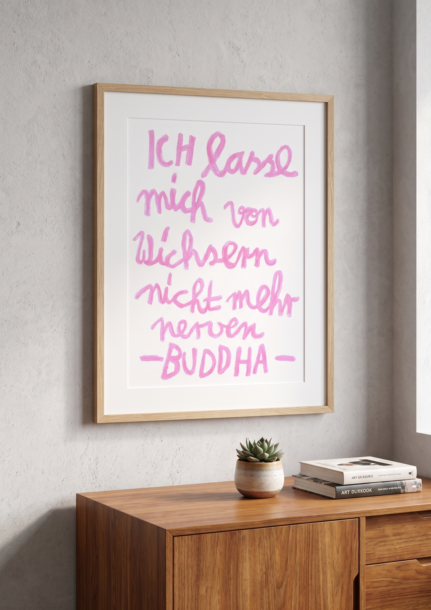 Risodruck Buddha-Print von Ivan Summersky mit provokantem Spruch