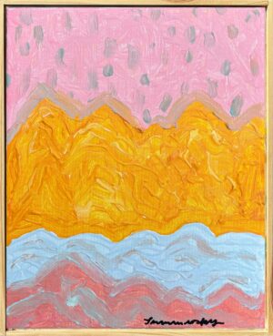 #003 ORANGE MOUNTAINS UNDER PINK RAIN